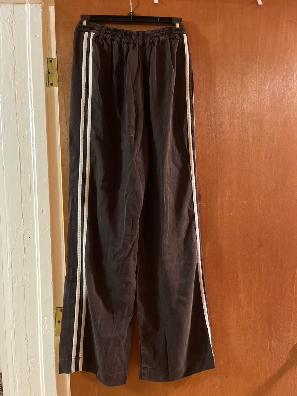 DONNI. Brown striped pants